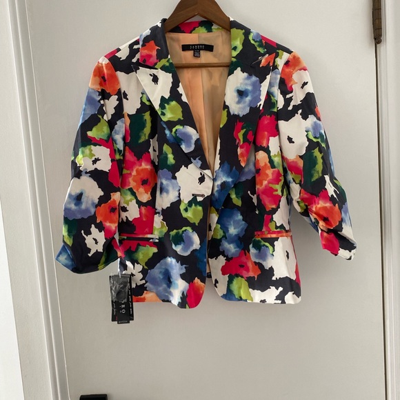 Sandro Vibrant Floral Blazer - Picture 3 of 4